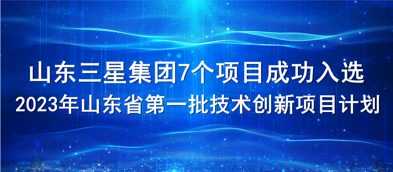 喜報！山東三星集團(tuán)7個項目成功入選2023年山東省第一批技術(shù)創(chuàng)新項目計劃
