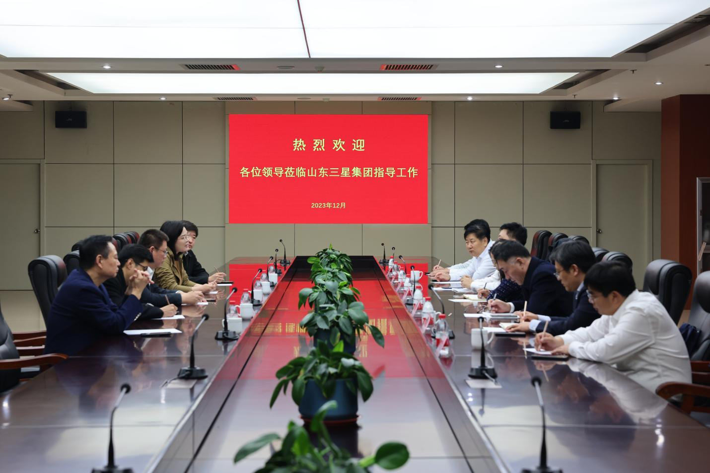 農(nóng)發(fā)行山東省分行黨委委員、副行長(zhǎng)朱峰一行來山東三星集團(tuán)調(diào)研
