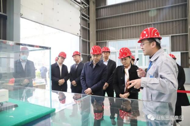 濱州市政協(xié)副主席、市工商聯(lián)主席侯學(xué)峰一行來山東三星集團(tuán)調(diào)研